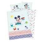 HERDING Povlečení do postýlky Mickey baby Bavlna, 100/135, 40/60 cm