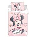 JERRY FABRICS Povlečení do postýlky Minnie Powder pink baby Bavlna, 100/135, 40/60 cm