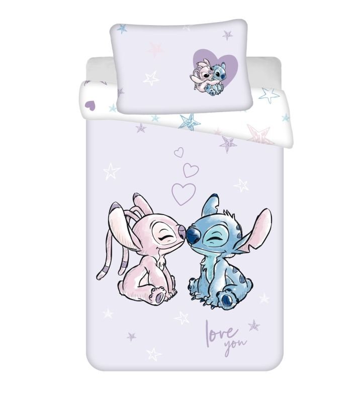 JERRY FABRICS Povlečení do postýlky Lilo and Stitch Purple baby Bavlna, 100/135, 40/60 cm JERRY FABRICS Povlečení do postýlky Lilo and Stitch Purple baby Bavlna, 100/135, 40/60 cm
