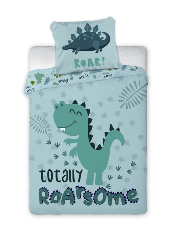 FARO Povlečení do postýlky Dino Roar Bavlna, 100/135, 40/60 cm - Povlečení nelicenční