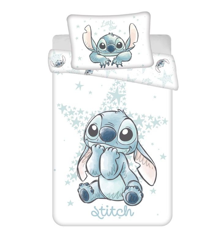 JERRY FABRICS Povlečení do postýlky Lilo and Stitch White Star baby Bavlna, 100/135, 40/60 cm JERRY FABRICS Povlečení do postýlky Lilo and Stitch White Star baby Bavlna, 100/135, 40/60 cm
