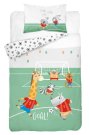 DETEXPOL Bambusové povlečení do postýlky Zvířátka fotbal Bavlna, Bambus, 100/135, 40/60 cm Povlečení do postýlky - Povlečení nelicenční