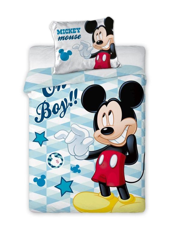 FARO Povlečení do postýlky Mickey Bavlna, 100/135, 40/60 cm - Povlečení licenčí