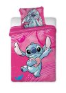 FARO Povlečení do postýlky Lilo and Stitch pink Bavlna, 100/135, 40/60 cm