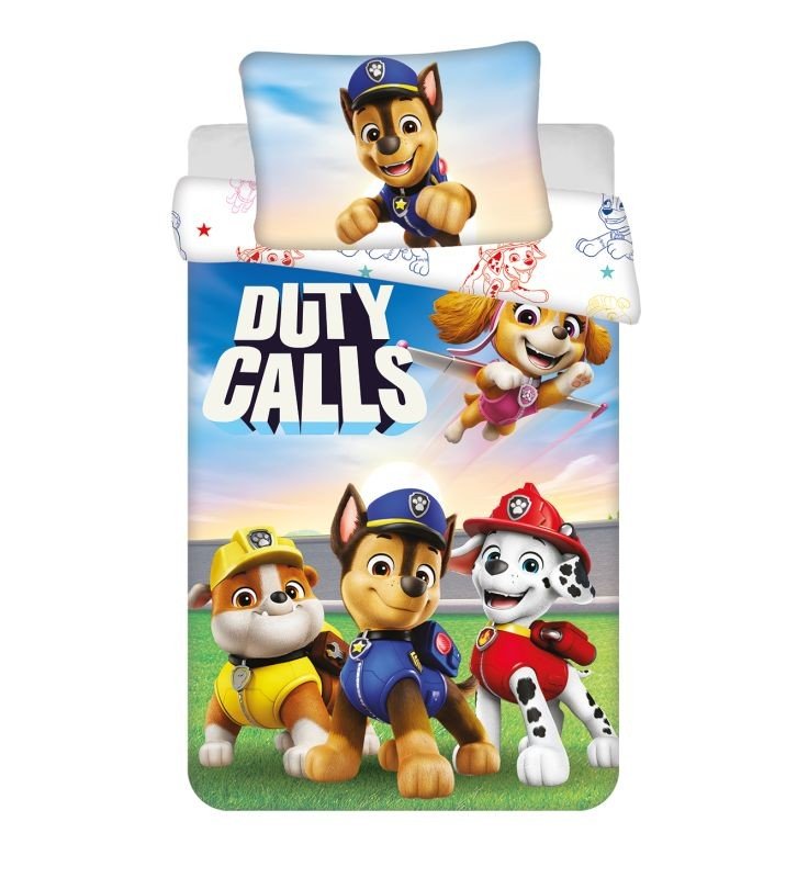 JERRY FABRICS Povlečení do postýlky Paw Patrol PP556 baby Bavlna, 100/135, 40/60 cm - Povlečení licenčí