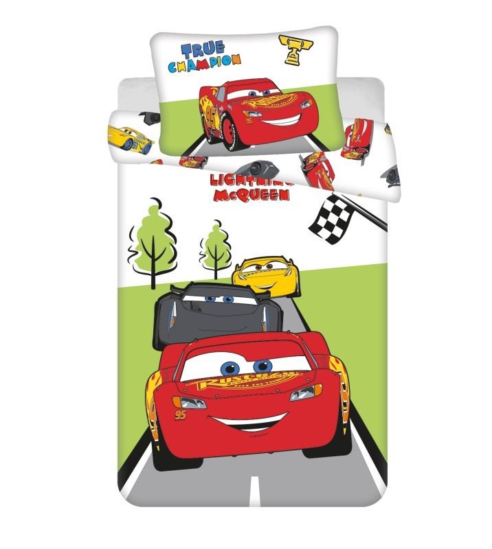 Povlečení do postýlky - Povlečení licenčí - JERRY FABRICS Povlečení do postýlky Cars Champion baby Bavlna, 100/135, 40/60 cm JERRY FABRICS Povlečení do postýlky Cars Champion baby Bavlna, 100/135, 40/60 cm - Povlečení licenčí