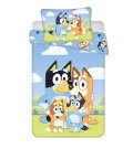 JERRY FABRICS Povlečení do postýlky Bluey 004 baby Bavlna, 100/135, 40/60 cm Povlečení do postýlky - Povlečení licenčí