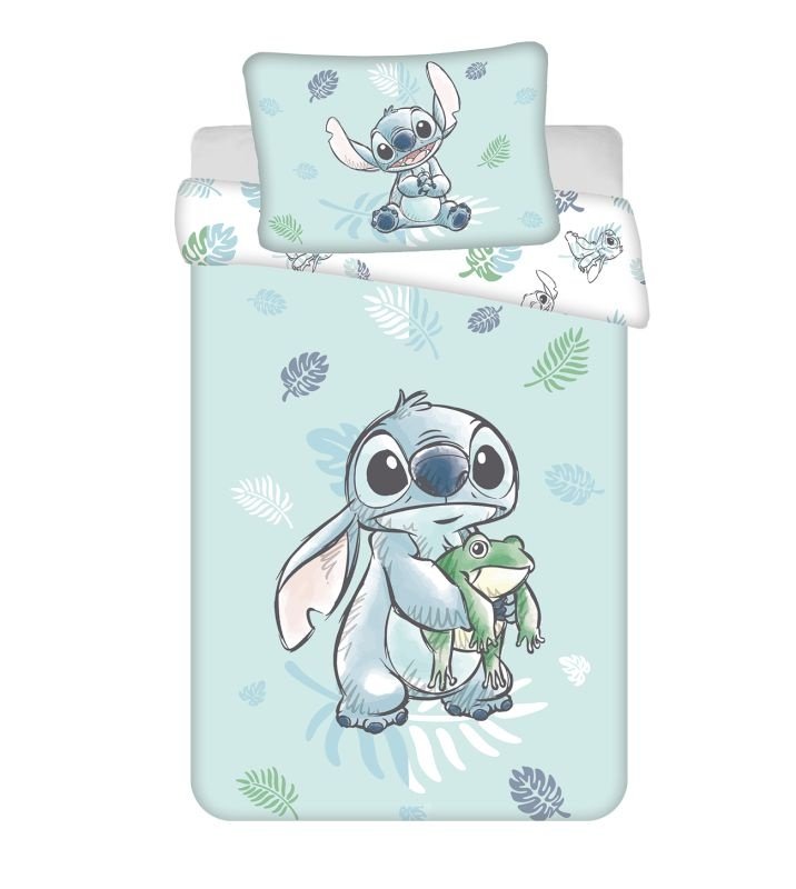 JERRY FABRICS Povlečení do postýlky Lilo and Stitch Frog baby Bavlna, 100/135, 40/60 cm JERRY FABRICS Povlečení do postýlky Lilo and Stitch Frog baby Bavlna, 100/135, 40/60 cm