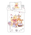 JERRY FABRICS Povlečení do postýlky Medvídek Pú Birthday party baby Bavlna, 100/135, 40/60 cm Povlečení do postýlky - Povlečení licenčí