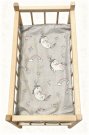 SDS Matrace do postýlky pro panenky Jednorožec šedá, Bavlna, výplň: Polyester, 50x28 cm