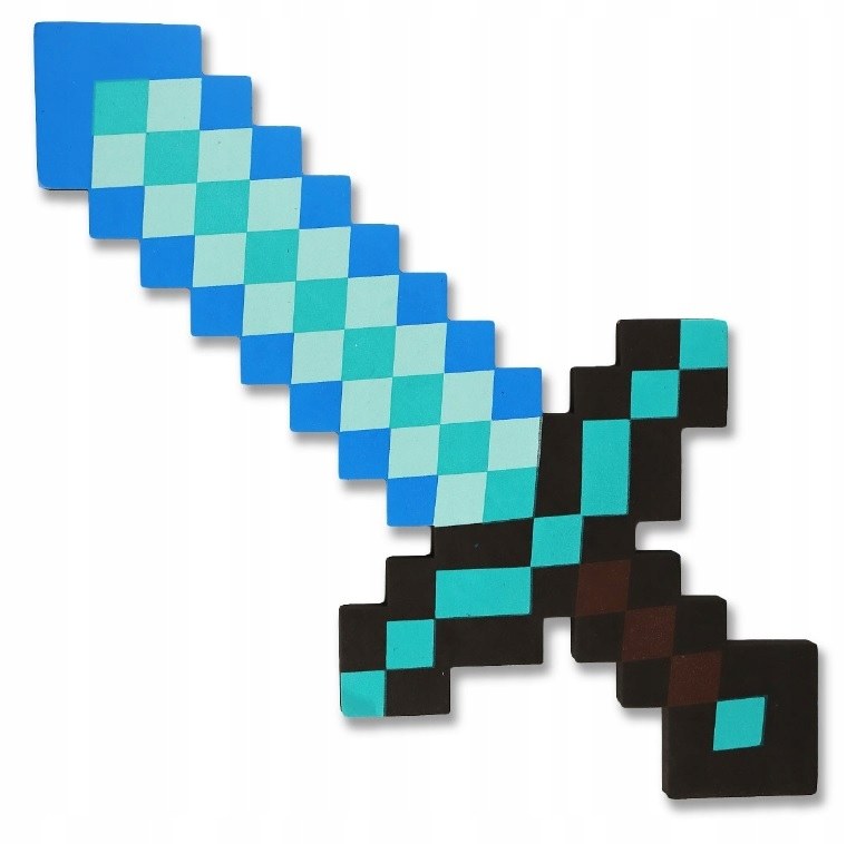 Diamantový meč Minecraft 45 cm pěnový - Doplňky ke kostýmům