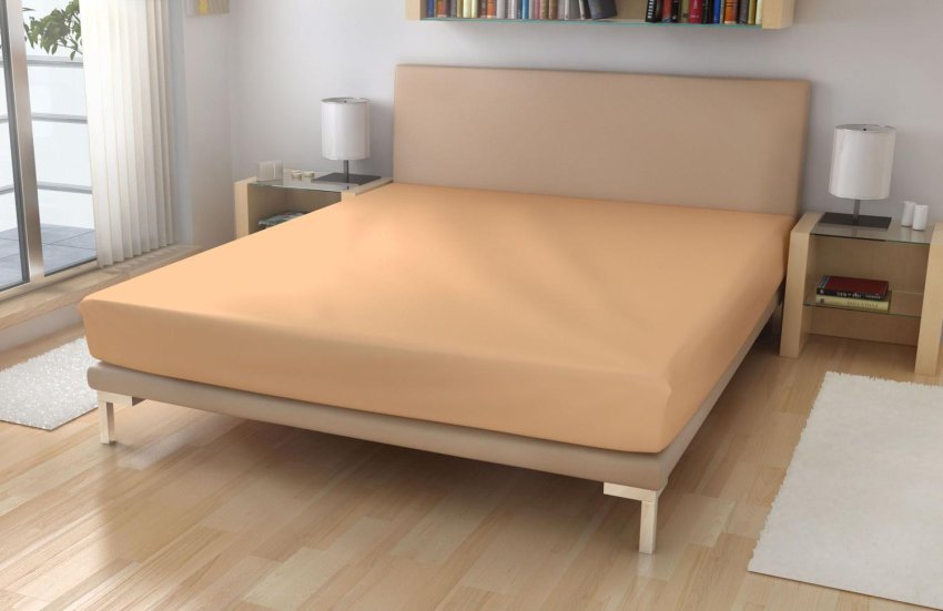 Prostěradla - Froté 90x200 - Froté prostěradlo EXKLUSIVE Meruňková 90/200 Froté prostěradlo EXKLUSIVE Meruňková 90/200 - Froté 90x200