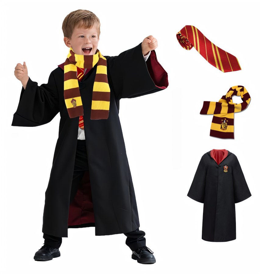 Dětský kostým Harry Potter s doplňky Exclusive 134-146 XL - Dětské kostýmy