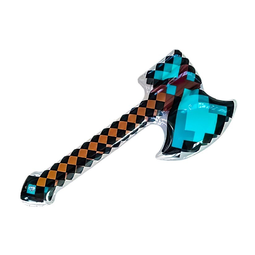 Párty a karneval - Doplňky ke kostýmům - Diamantová sekera Minecraft 70 cm nafukovací Diamantová sekera Minecraft 70 cm nafukovací - Doplňky ke kostýmům