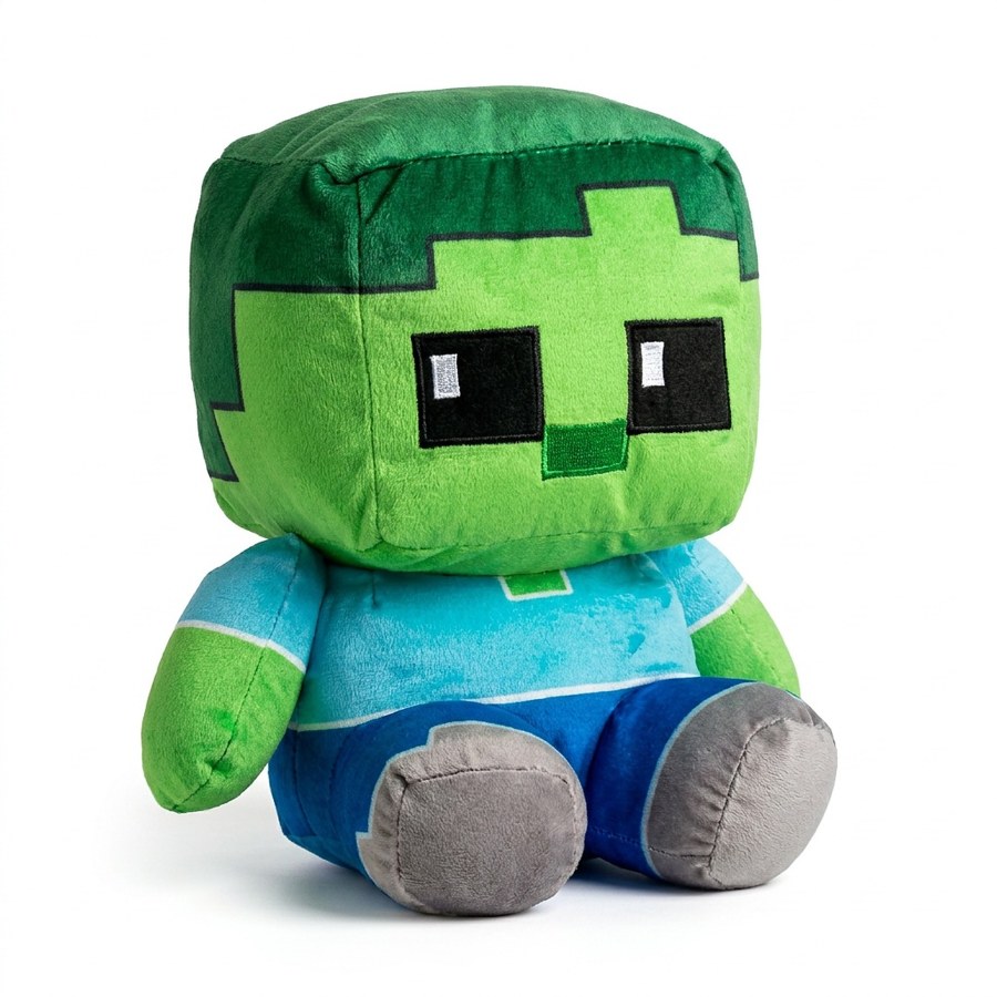Plyšová hračka Minecraft Zombie Steve Pixel maxi 25cm - Plyšové hračky