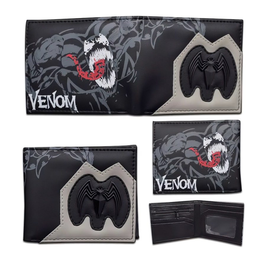 Školní potřeby - Dětské peněženky - Peněženka Venom s 3D kovovým znakem Peněženka Venom s 3D kovovým znakem - Dětské peněženky