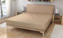 Prostěradla - Polášek Nepropustné napínací jersey prostěradlo bílá káva Bavlna, polyuretanový zátěr, 90/200 cm Polášek Nepropustné napínací jersey prostěradlo bílá káva Bavlna, polyuretanový zátěr, 90/200 cm