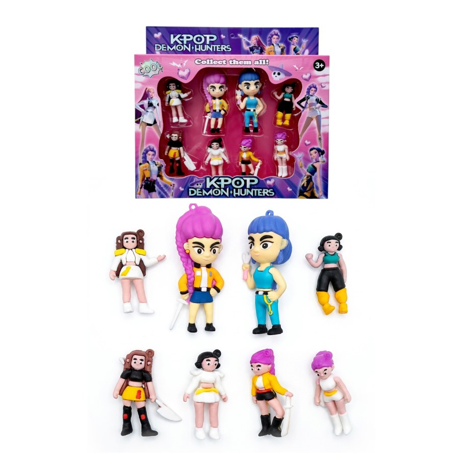 Hračky - Figurky a postavičky - Sada figurek Demon Hunters K-pop 8ks Sada figurek Demon Hunters K-pop 8ks - Figurky a postavičky