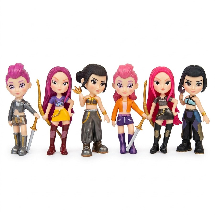 Hračky - Figurky a postavičky - Kolekce figurek Demon Hunters K-pop 6ks 10cm Kolekce figurek Demon Hunters K-pop 6ks 10cm - Figurky a postavičky