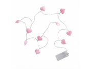 Svatební dekorace Světelný řetěz Rose heart 150cm Svatební dekorace