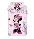 JERRY FABRICS Povlečení do postýlky Minnie Flowers 02 baby Bavlna, 100/135, 40/60 cm Povlečení do postýlky - Povlečení licenčí