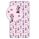 Prostěradla Licenční prostěradla - JERRY FABRICS Prostěradlo Minnie Flowers 02 Bavlna, 90/200 cm JERRY FABRICS Prostěradlo Minnie Flowers 02 Bavlna, 90/200 cm