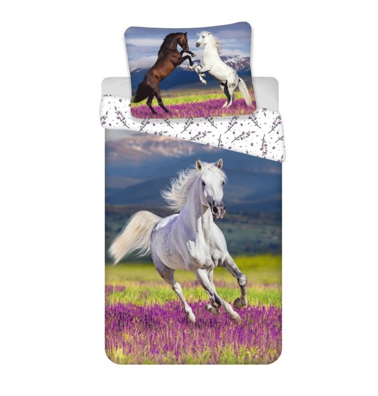 JERRY FABRICS Povlečení Kůň Meadow  Bavlna, 140/200, 70/90 cm