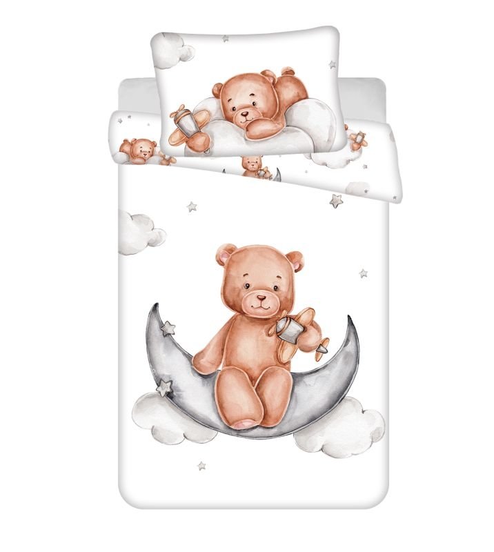 Povlečení do postýlky - Povlečení nelicenční - JERRY FABRICS Povlečení do postýlky Medvídek Plane baby Bavlna, 100/135, 40/60 cm JERRY FABRICS Povlečení do postýlky Medvídek Plane baby Bavlna, 100/135, 40/60 cm - Povlečení nelicenční