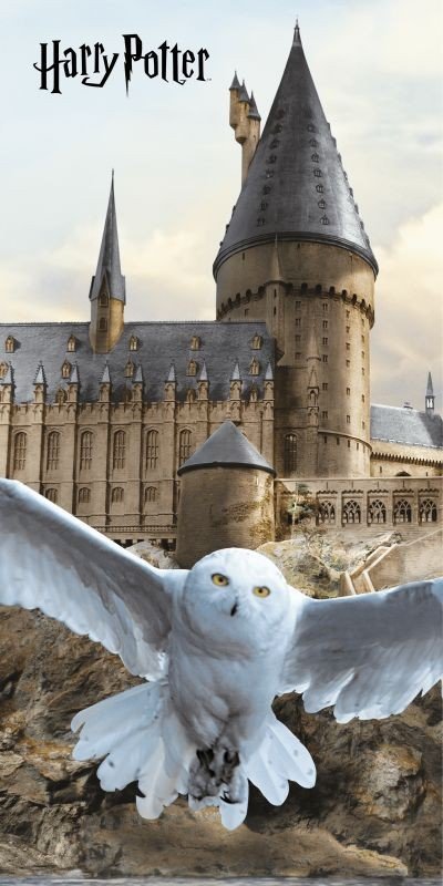 JERRY FABRICS Osuška Harry Potter Hedwig 02 Bavlna - Froté, 70/140 cm