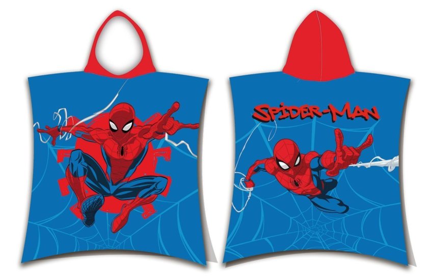 JERRY FABRICS Pončo Spiderman Webshot Bavlna - Froté, 50/115 cm JERRY FABRICS Pončo Spiderman Webshot Bavlna - Froté, 50/115 cm