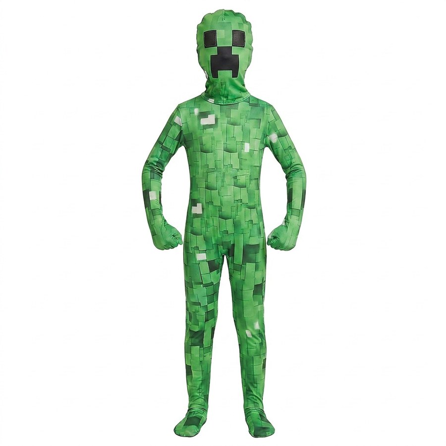 Párty a karneval - Dětské kostýmy - Dětský kostým Minecraft Creeper Premium s maskou 122-134 L Dětský kostým Minecraft Creeper Premium s maskou 122-134 L - Dětské kostýmy