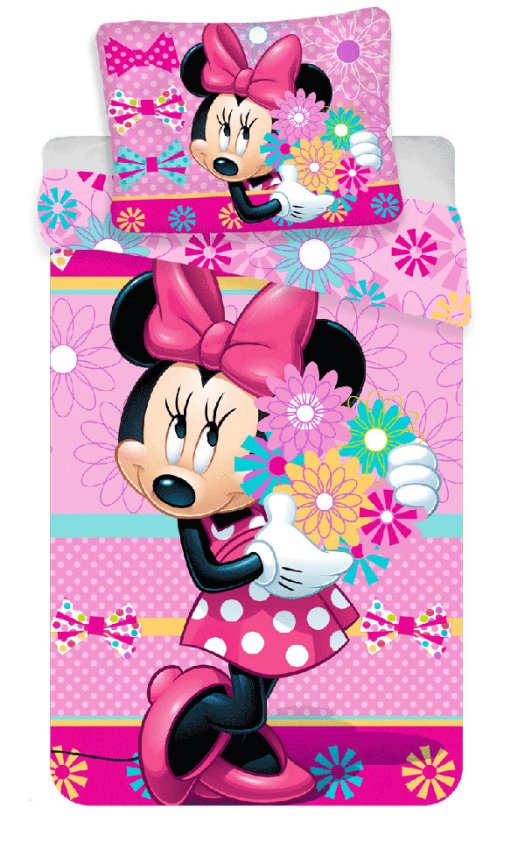 Povlečení Minnie Bows and flowers 140/200 - Povlečení licenční