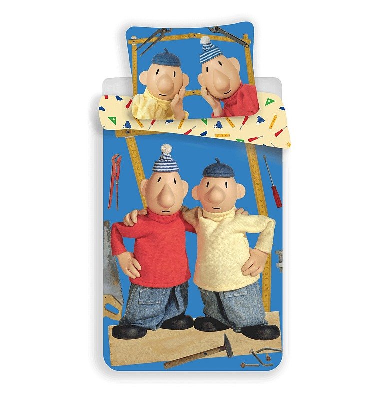 Povlečení licenční - Povlečení Pat a Mat blue 140/200, 70/90 Povlečení Pat a Mat blue 140/200, 70/90 - Povlečení licenční