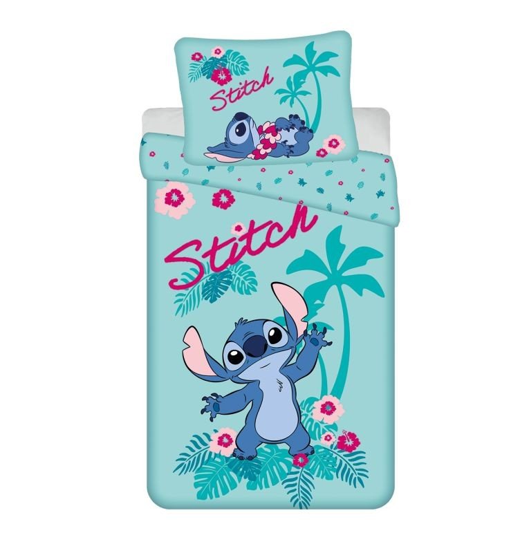 JERRY FABRICS Povlečení Lilo and Stitch Hawaii Bavlna, 140/200, 70/90 cm - Povlečení licenční