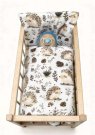SDS Peřinky do postýlky pro panenky Ježci v lese Bavlna, výplň: Polyester, 1x 38x44 cm / 28x20 cm