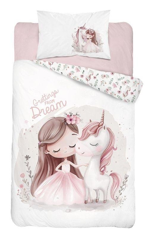DETEXPOL Povlečení do postýlky Jednorožec dream B Bavlna, 100/135, 40/60 cm - Povlečení nelicenční