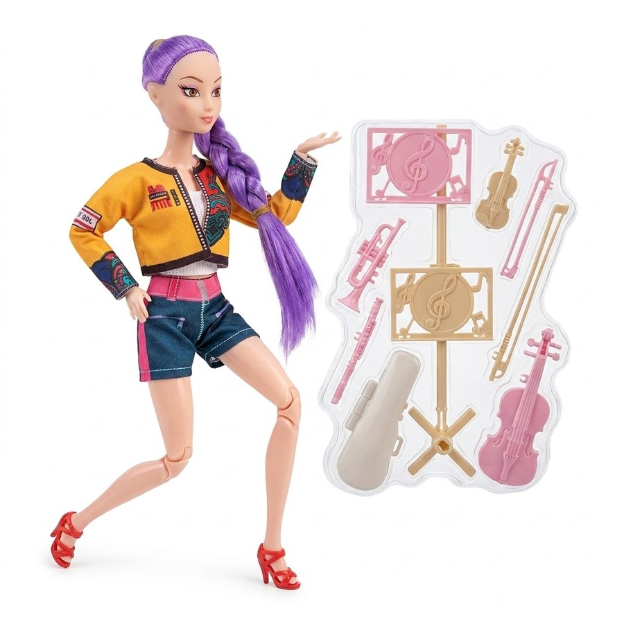 Hračky - Figurky a postavičky - Figurka Demon Hunters K-pop Rumi Huntrix 30cm s doplňky Figurka Demon Hunters K-pop Rumi Huntrix 30cm s doplňky - Figurky a postavičky