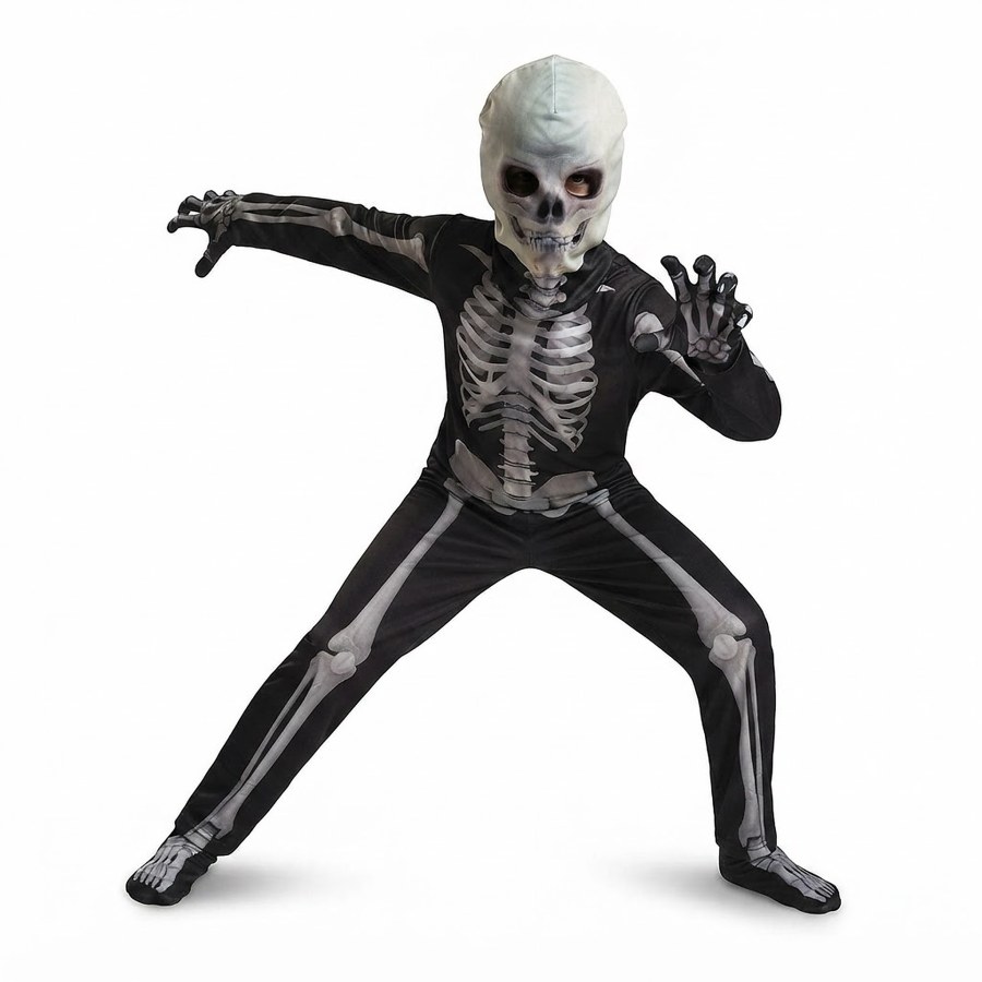 Dětský karnevalový kostým kostra Scary Skeleton 116-122 M - Dětské kostýmy