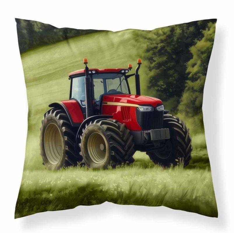 Polštářky a povlaky - povláčky na polštářky - DETEXPOL Povlak na polštářek Traktor červený micro Polyester, 40/40 cm DETEXPOL Povlak na polštářek Traktor červený micro Polyester, 40/40 cm - povláčky na polštářky