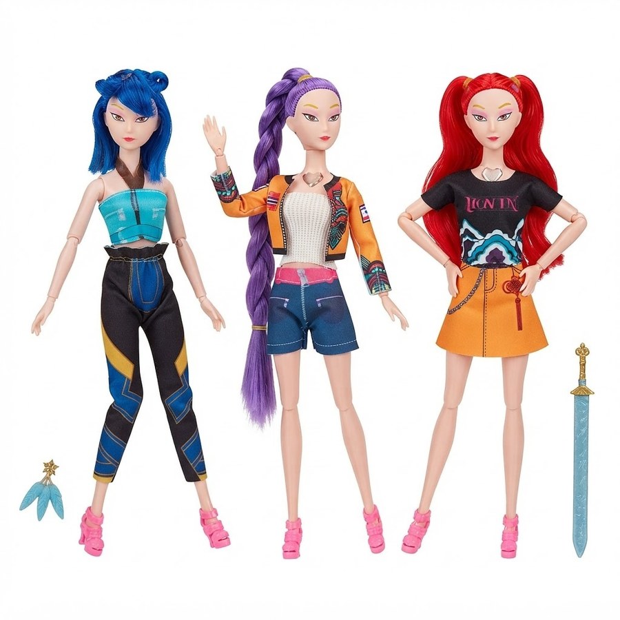 Kolekce figurek Demon Hunters K-pop Music 30cm 3ks - Figurky a postavičky