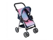 Kočárek pro panenky skládací Rainbow s otočnými kolečky Hračky - Ostatní