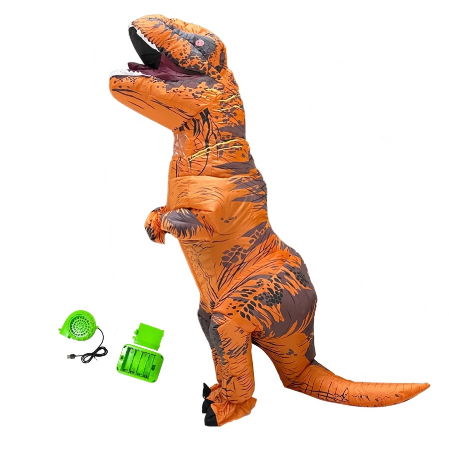Dětský kostým samonafukovací Dino T-Rex 122-134 L - Dětské kostýmy
