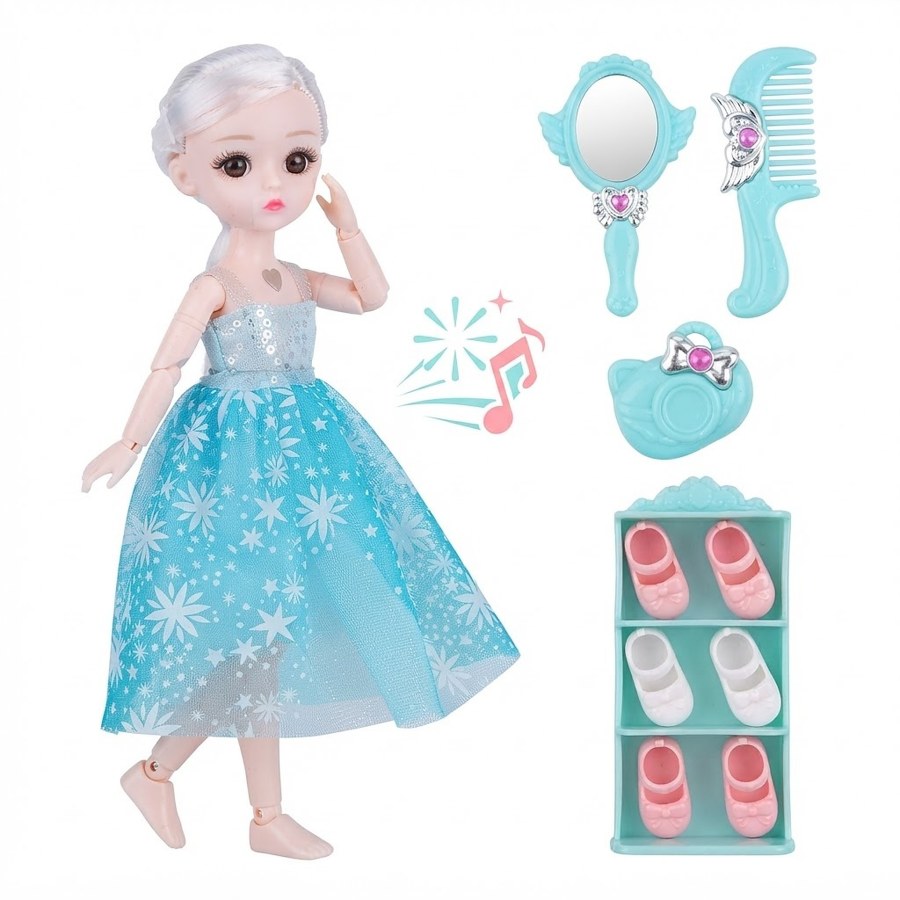 Zpívající figurka Elsa Frozen s doplňky 30cm - Figurky a postavičky