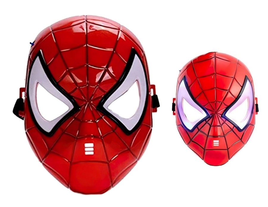 Spiderman svítící maska červená - Doplňky ke kostýmům
