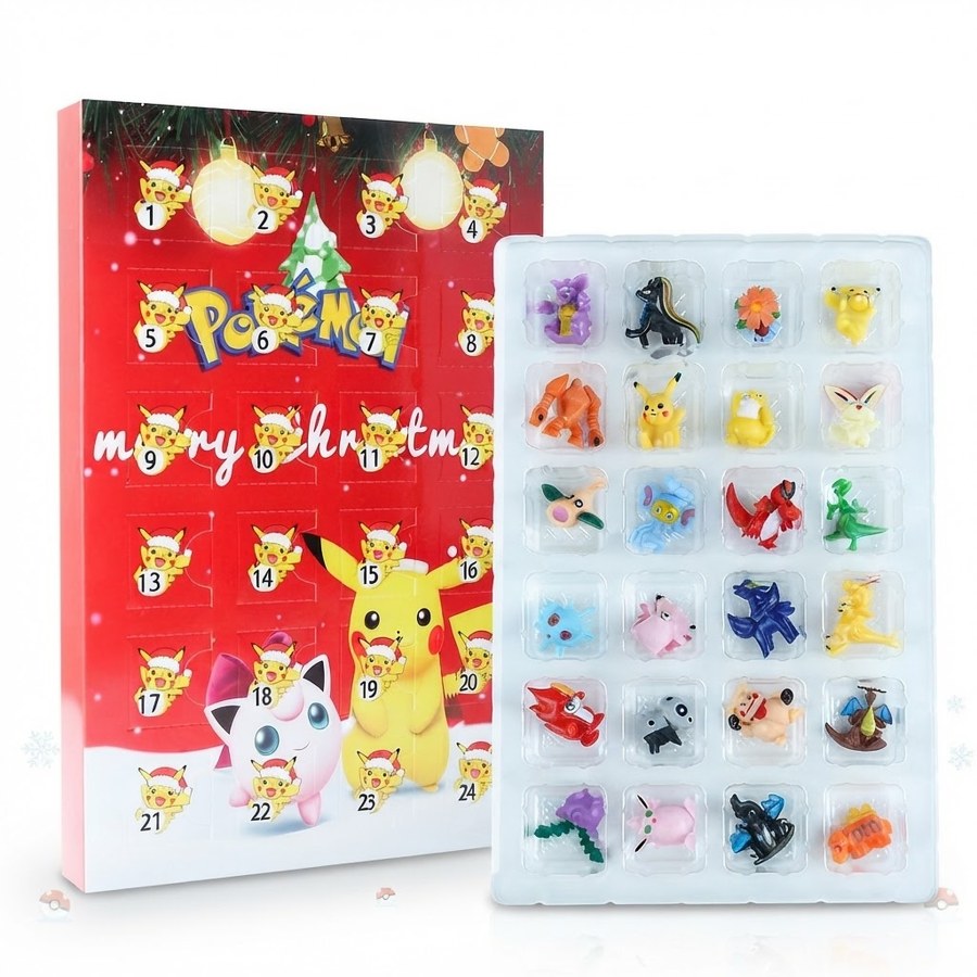 Adventní kalendář Pokémon s figurkami Christmas collection - Figurky a postavičky