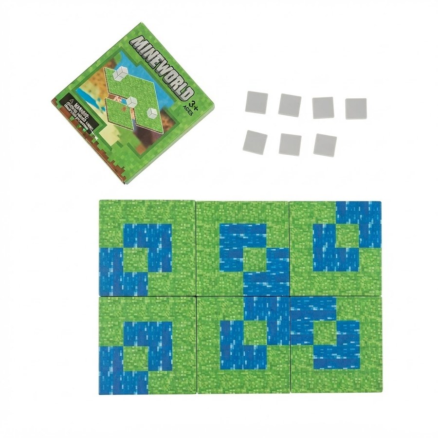 Hračky - Magnetické stavebnice - Podložka pro magnetické stavebnice Minecraft Natural 24x16cm Podložka pro magnetické stavebnice Minecraft Natural 24x16cm - Magnetické stavebnice