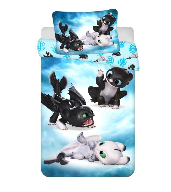 JERRY FABRICS Povlečení do postýlky Jak vycvičit draka Babies baby Bavlna, 100/135, 40/60 cm - Povlečení licenčí