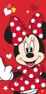 JERRY FABRICS Osuška Minnie Red Heart Bavlna - Froté, 70/140 cm Osušky,ručníky, ponča - plážové osušky