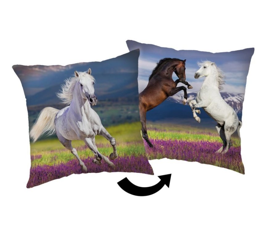 JERRY FABRICS Polštářek Kůň 02 Polyester, Meadow 40/40 cm - polštářky s výplní