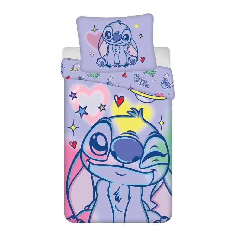 JERRY FABRICS Povlečení Lilo and Stitch Brush it Bavlna, 140/200, 70/90 cm - Povlečení licenční